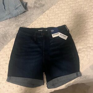 Old Navy Blue Jean Shorts with Cuffed Hems